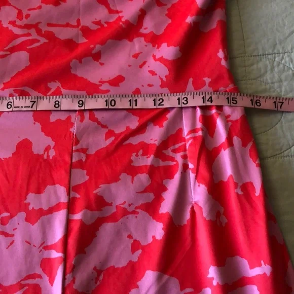 Amazon Beautisun One Shoulder Floral Print Ruched Midi Dress. Size L - Picture 7 of 10